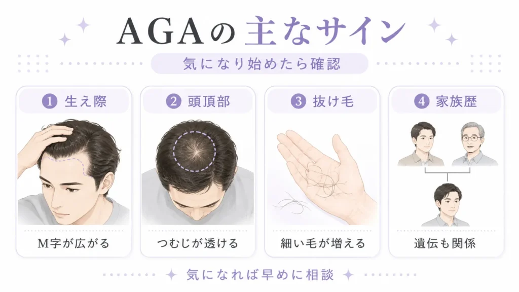 AGAの主なサイン