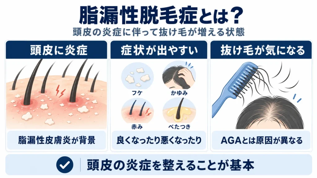 脂漏性脱毛症とは?