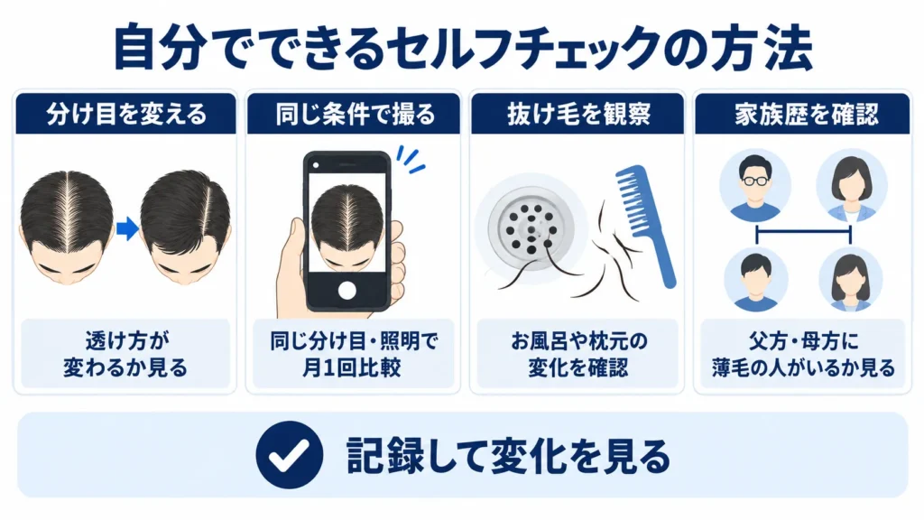 自分でできるセルフチェックの方法
