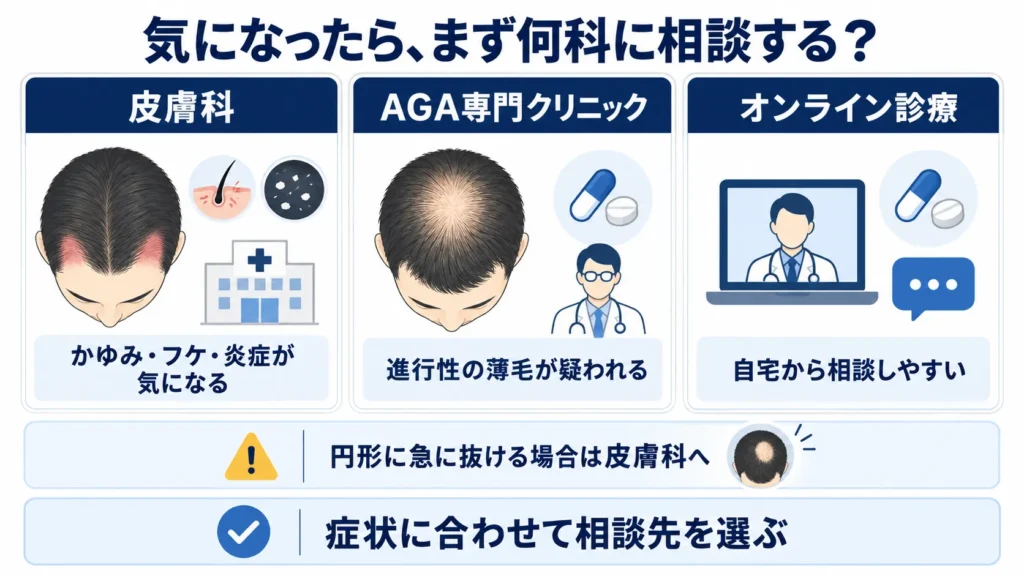気になったら、まず何科に相談する？